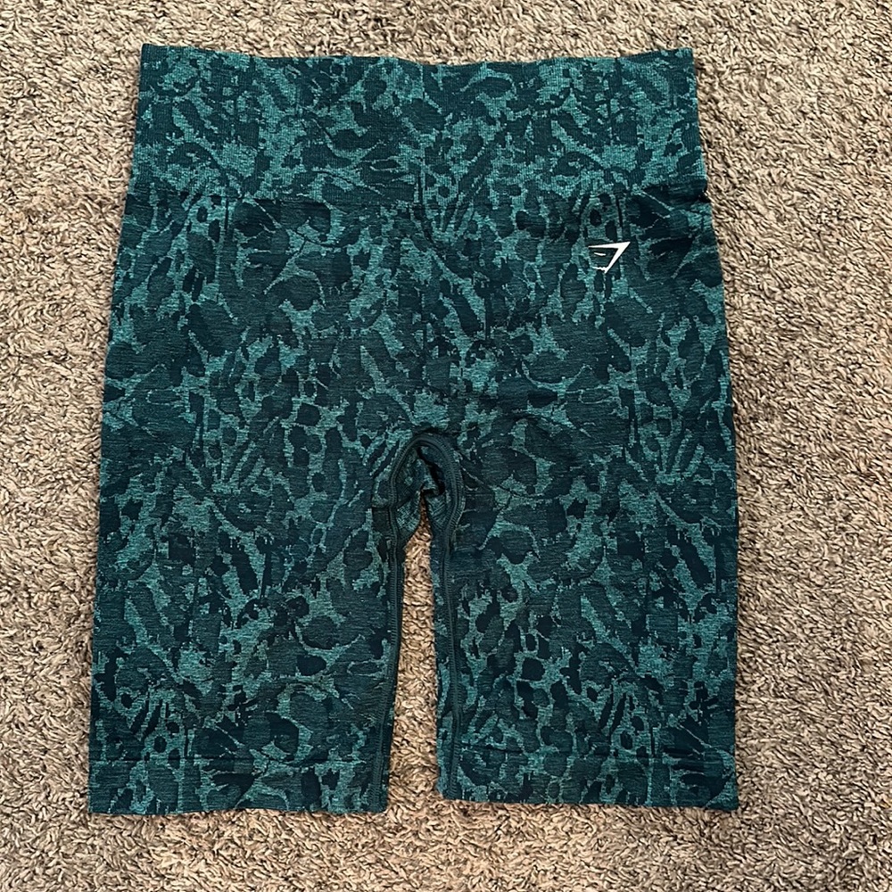 Teal Gymshark Adapt Animal Seamless Cycling Shorts- Butterfly